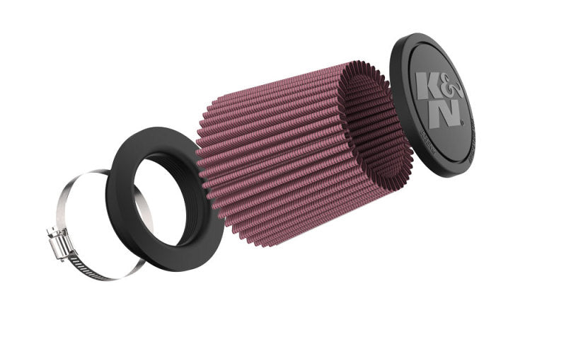 K&N Universal Clamp-On Air Filter 3in FLG /4 1/2in B / 3 1/2in T / 4 3/8in H - Burkken Auto Parts