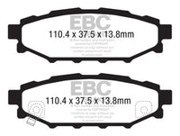EBC 12+ Subaru BRZ 2.0 (solid rear rotors) Greenstuff Rear Brake Pads - Burkken Auto Parts