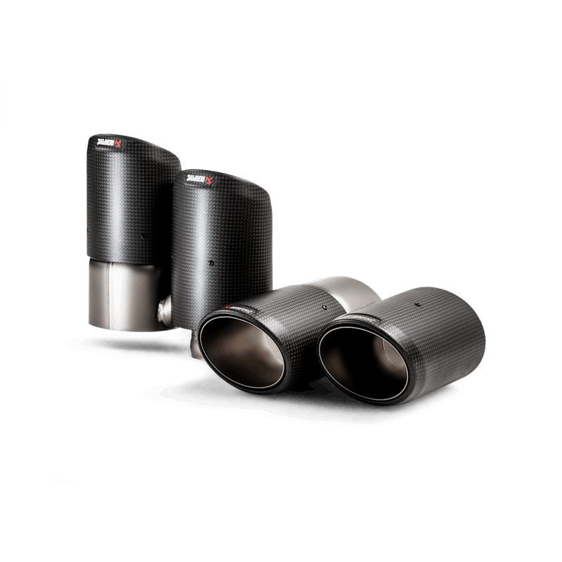 Akrapovic 2018+ Porsche Cayenne V6 (536) Tail Pipe Set (Carbon) - Burkken Auto Parts
