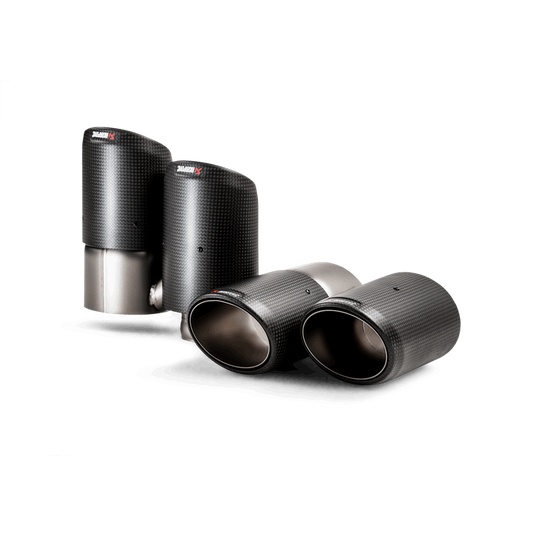 Akrapovic 2018+ Porsche Cayenne V6 (536) Tail Pipe Set (Carbon) - Burkken Auto Parts