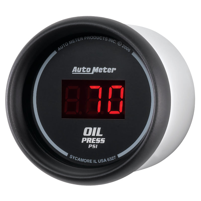 Autometer Black 0-100 psi Digital Oil Pressure Gauge - Burkken Auto Parts
