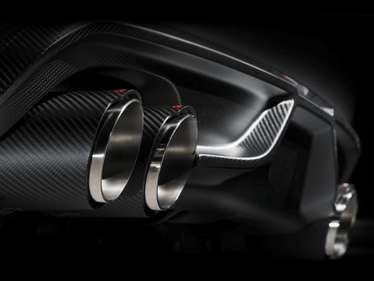 Akrapovic 2015+ BMW X5M (F85) Tail Pipe (Carbon) - Single - Burkken Auto Parts