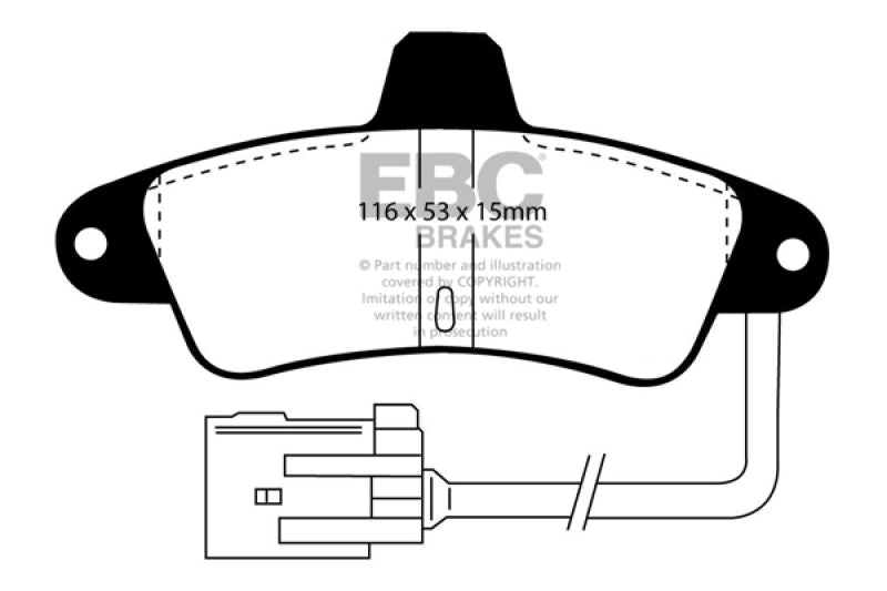 EBC 95-00 Ford Contour 2.0 Greenstuff Rear Brake Pads - Burkken Auto Parts