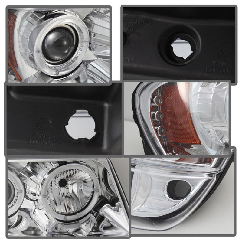 Spyder Jeep Grand Cherokee 99-04 Projector Headlights LED Halo LED Chrm - PRO-YD-JGC99-HL-C - Burkken Auto Parts