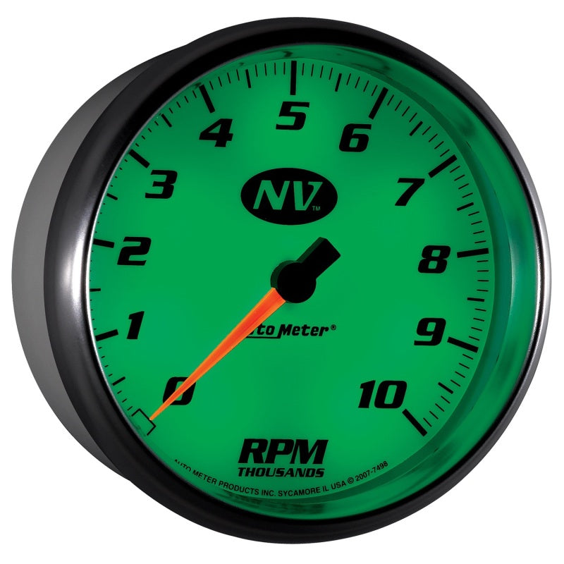 AutoMeter Gauge Tachometer 5in. 10K RPM In-Dash NV - Burkken Auto Parts