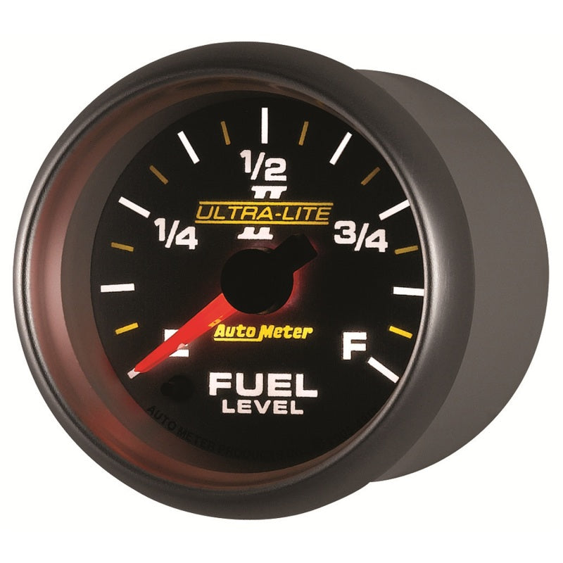 Autometer Ultra-Lite II 2-1/16in 0-280 Ohm Programmable Fuel Level Gauge - Burkken Auto Parts