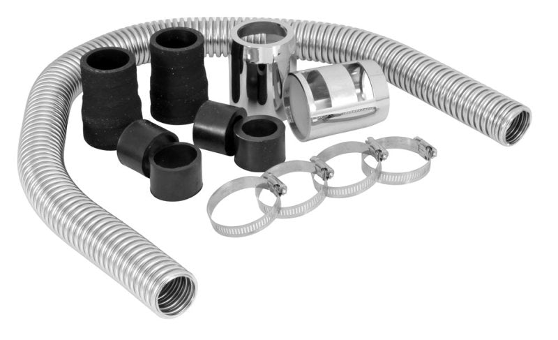 Spectre Magna Kool Radiator Hose Kit 30in W/Chrome End Covers - Burkken Auto Parts