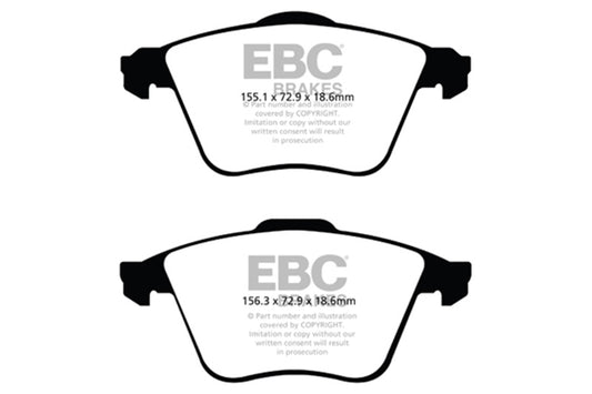 EBC 07-13 Mazda 3 2.3 Turbo Redstuff Front Brake Pads - Burkken Auto Parts