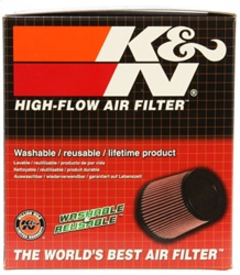 K&N Filter Universal Rubber Filter Round Tapered 4.5in  Flange 5.875in Base 4.5 inch Top 6in  Height - Burkken Auto Parts