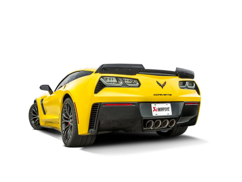 Akrapovic 14-17 Chevrolet Corvette Z06 (C7) Slip-On Line (Titanium) w/ Carbon Tips - Burkken Auto Parts