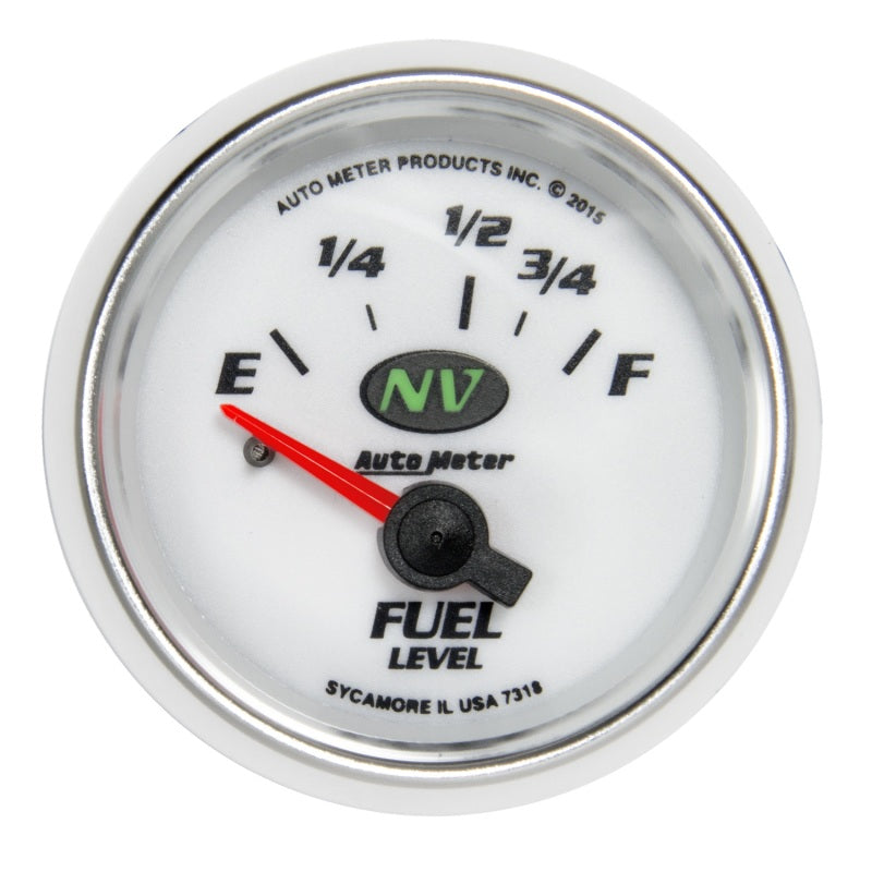 Autometer NV Gauge Fuel Level 2 1/16in 16e To 158f Elec NV - Burkken Auto Parts