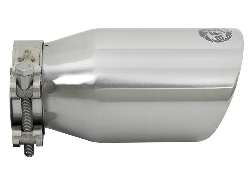 aFe MACH Force-Xp Universal 304 SS Single-Wall Clamp-On Exhaust Tip - Polished - Burkken Auto Parts