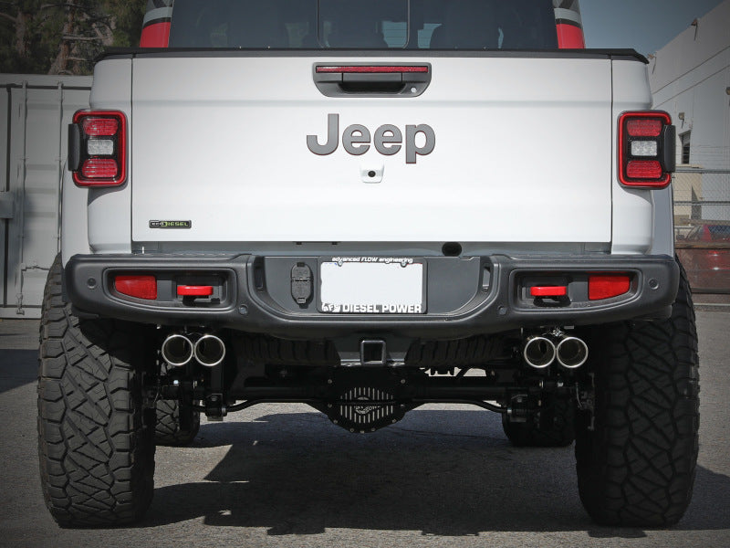 aFe Vulcan Series 3in 304SS Cat-Back 21 Jeep Gladiator V6-3.0L (td) - Dual Polished Tip - Burkken Auto Parts