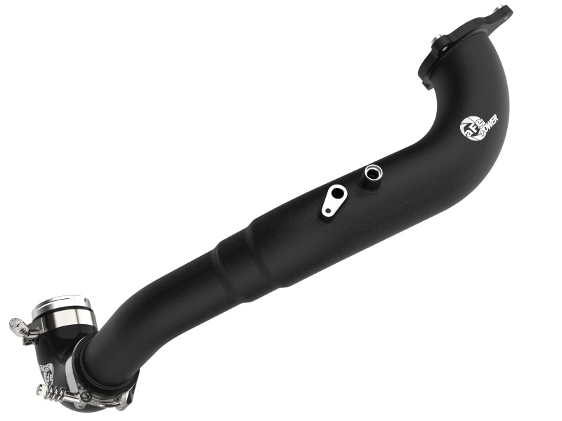 aFe 17-22 BMW 540i (G30/G31/G38) B58 L6 3.0L (t) BladeRunner 3in Aluminum Hot Charge Pipe - Black - Burkken Auto Parts