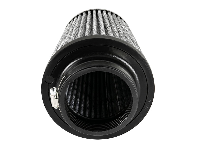 aFe MagnumFLOW Pro Dry S Air Filters 3-1/2 F x 6 B x4-1/2 T (INV) x 7 H in - Burkken Auto Parts