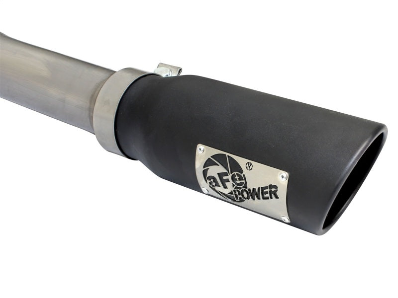aFe MACHForce XP Exhaust 3in SS Dual Side Exit CB w/ Black Tips 2015 Ford F150 5.0L V8 CC/SB EC/LB - Burkken Auto Parts
