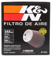 K&N Round Tapered Universal Air Filter 6in Flange ID x 7.5in Base OD x 5in Top OD x 6.5in Height - Burkken Auto Parts