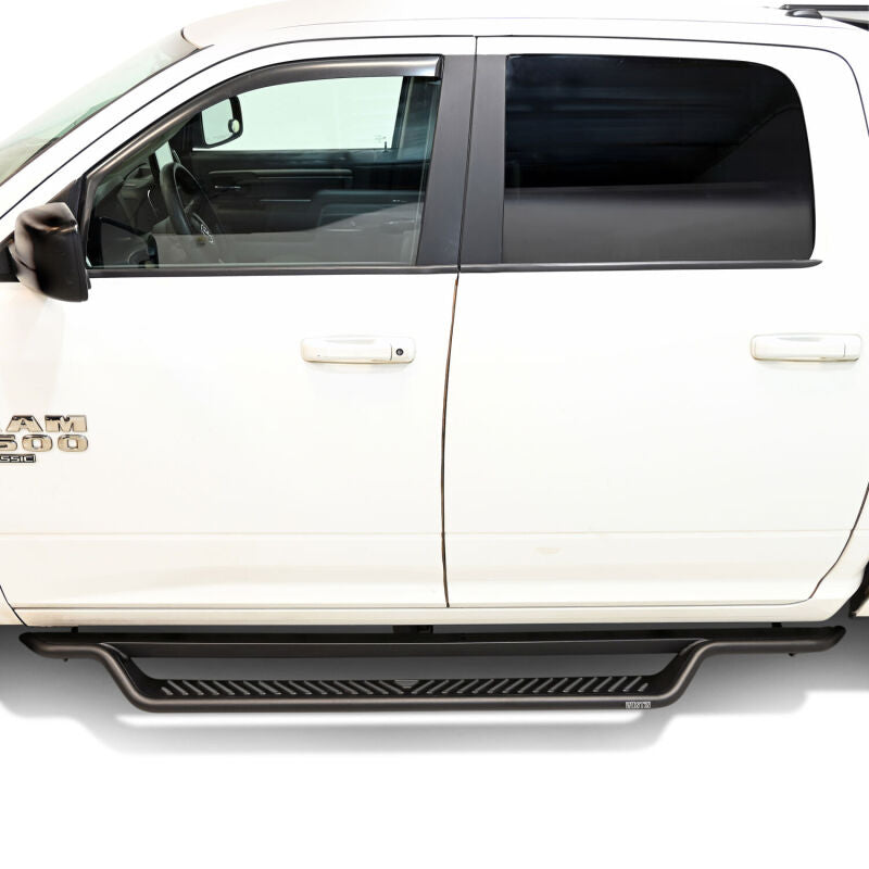 Westin 09-18 RAM 1500 CC / 10-24 RAM 2500/3500 CC Outlaw Drop Running Boards - Tex. Blk - Burkken Auto Parts