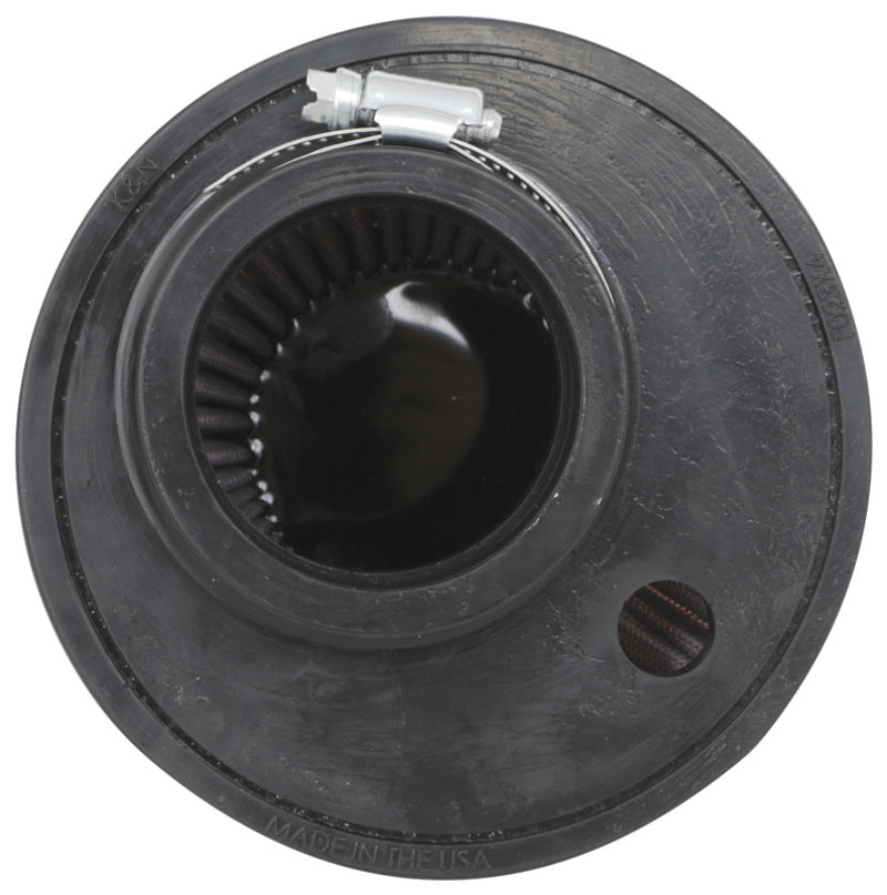 K&N Universal Clamp-On Air Filter 2.375in Flg ID x 5.21875in B OD x 3.5in T OD x 3.75in H - Burkken Auto Parts