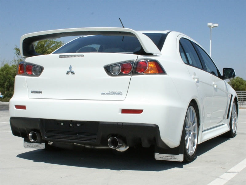 aFe Takeda Exhaust 304SS Dual Cat-Back w/ Polished Tips 08-13 Mitsubishi Lancer Evo X L4 2.0L Turbo - Burkken Auto Parts