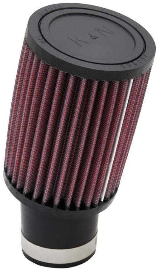 K&N Filter Universal Rubber Filter - Round Straight - Angled Flange for 81-82 Honda ATC250R 250 - Burkken Auto Parts