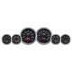 Autometer Pro-Cycle Gauge Kit 6 Pc. Kit 3 3/8in & 2 1/16in Bagger Black - Burkken Auto Parts