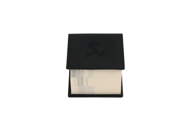 Akrapovic Leather Memo Notepad - Black - Burkken Auto Parts