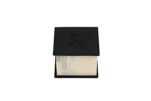 Akrapovic Leather Memo Notepad - Black - Burkken Auto Parts
