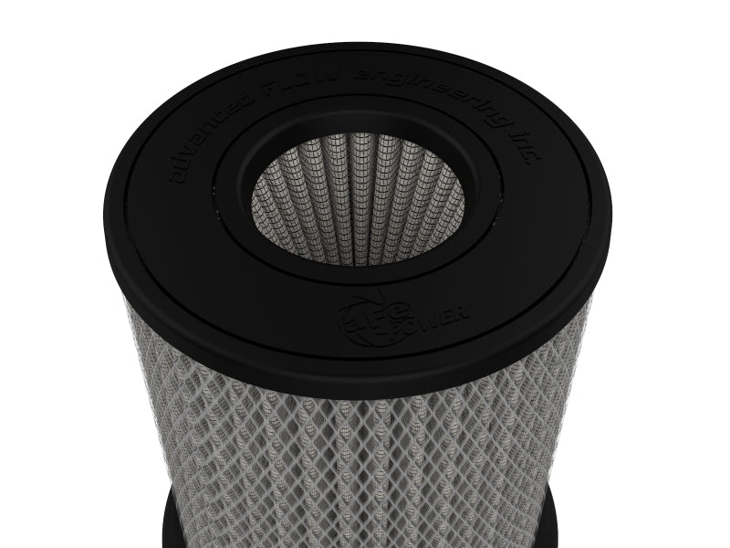 aFe MagnumFLOW Pro DRY S Universal Air Filter 4in F x 6.5n B x 6.5in T (Inv) x 8in H - Burkken Auto Parts