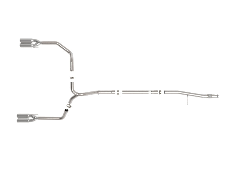 aFe Vulcan Series 3in 304SS DPF-Back 20-21 GM Trucks L6-3.0L (td) LM2 - Dual Polished Tip - Burkken Auto Parts