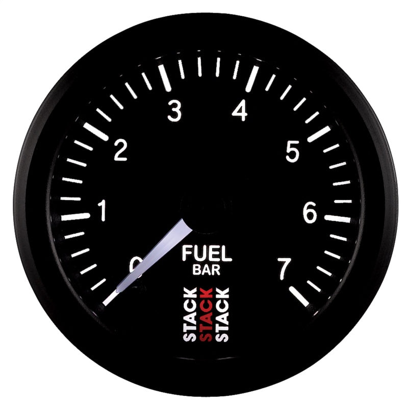 Autometer Stack 52mm 0-7 Bar M10 Male Pro Stepper Motor Fuel Pressure Gauge - Black - Burkken Auto Parts