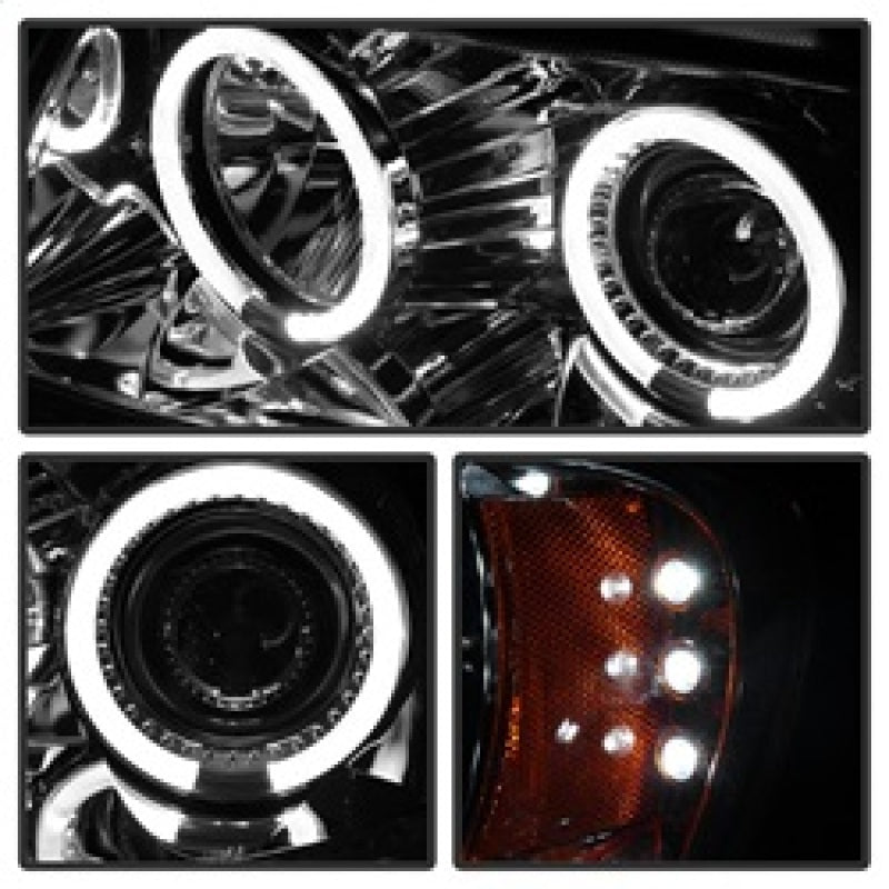 Spyder Jeep Grand Cherokee 99-04 Projector Headlights LED Halo LED Chrm - PRO-YD-JGC99-HL-C - Burkken Auto Parts