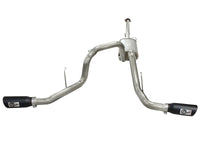 aFe MACHForce XP Exhaust 3in SS Dual Side Exit CB w/ Black Tips 11-14 Ford F150 EcoBoost V6-3.5L TT - Burkken Auto Parts