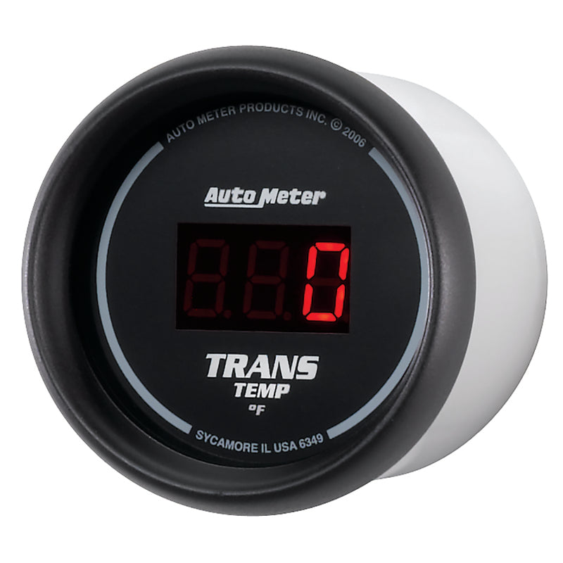 Autometer Z Series 52mm Black Digital 0-300 Deg F Transmission Temperature Gauge - Burkken Auto Parts