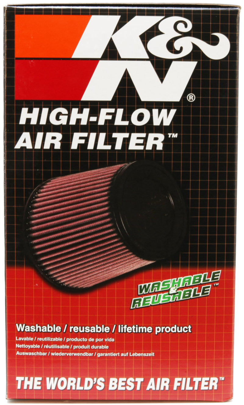 K&N Uni Oval Tapered Air Filter 3.5in 10 Deg. Flg / 3.25in T OW / 4.5in T OL / 5.75in B / 7in H - Burkken Auto Parts