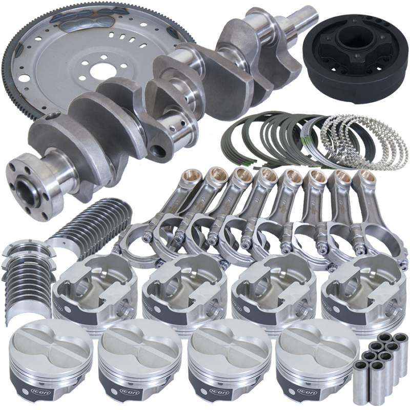 Eagle Ford 302 3.400in Crank 5.400in I-Beam Rods 4.000in Pistons 157 Tooth FP Balanced Assembly - Burkken Auto Parts