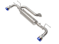 aFe 19-22 Mazda 3 L4 2.5L Takeda 3in to 2-1/2in 304 SS Axle-Back Exhaust w/ Blue Flame Tip - Burkken Auto Parts