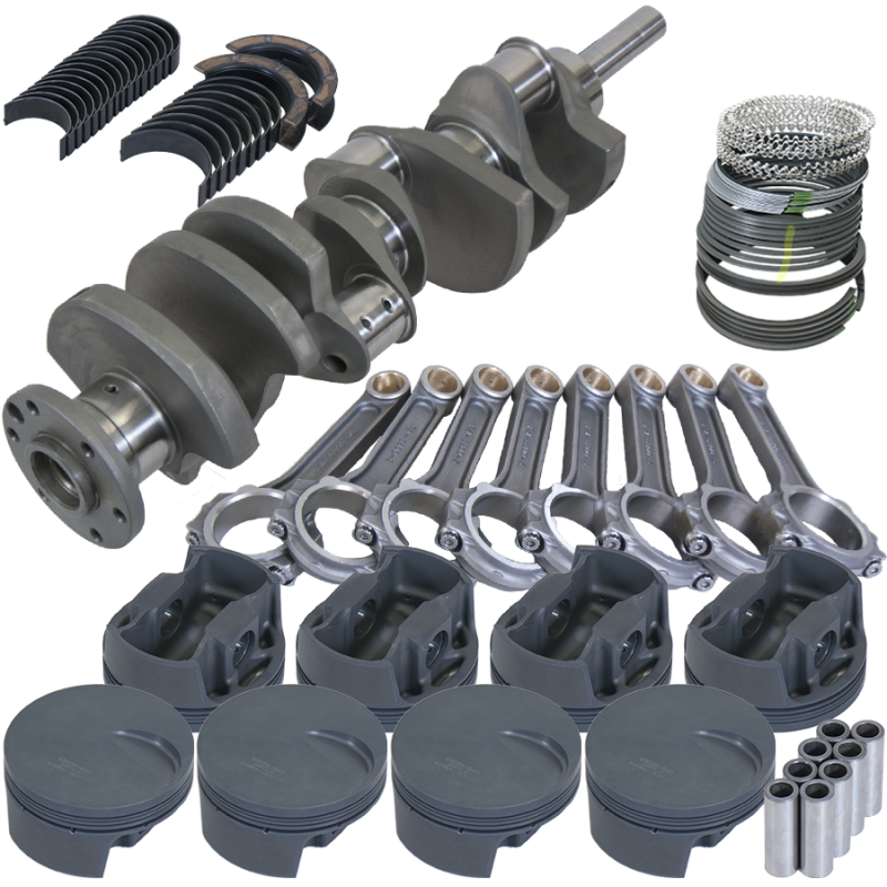 Eagle Ford 460 4.300in Crank 6.800in I-Beam Rods -3cc Flat Top 4.440in Pistons Rotating Assembly - Burkken Auto Parts