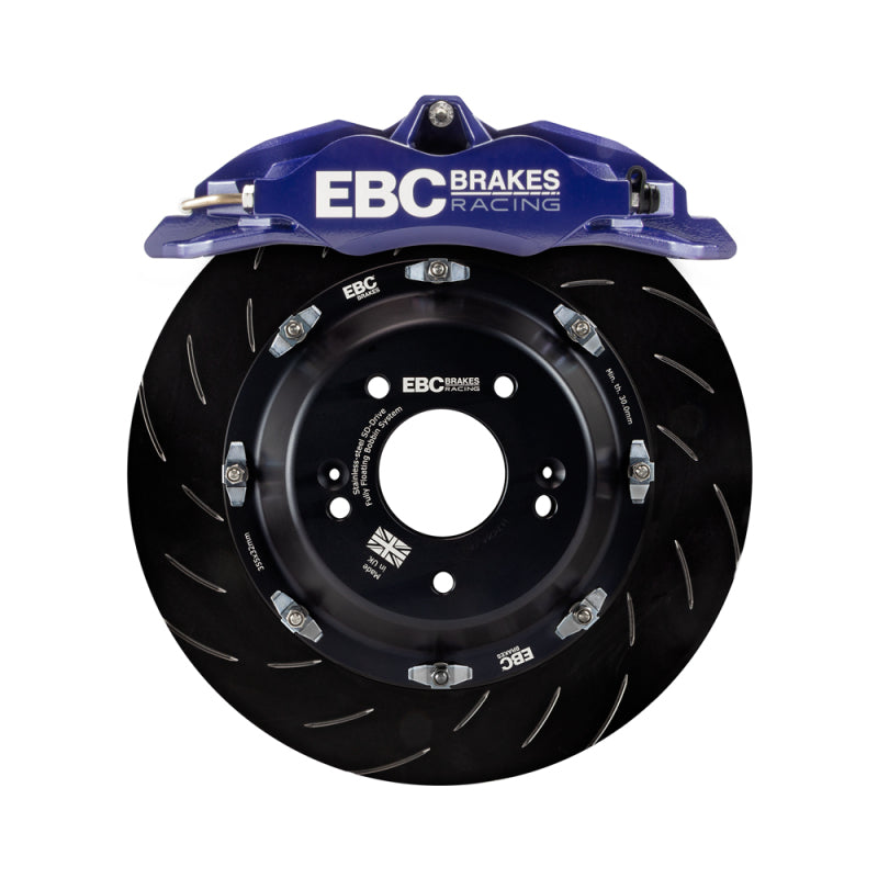 EBC Racing 11-18 Ford Focus ST (Mk3) Blue Apollo-4 Calipers 355mm Rotors Front Big Brake Kit - Burkken Auto Parts