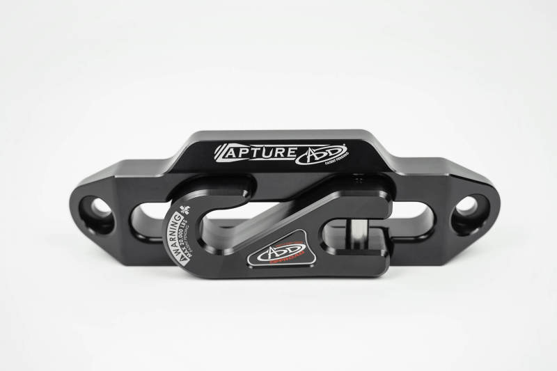 Addictive Desert Designs 1-5/16in Winch Fairlead Plate w/ Recessed Round End Hook - Black - Burkken Auto Parts