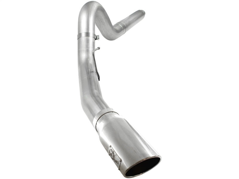 aFe Atlas 5in DPF-Back Aluminized Steel Exh Sys, Ford Diesel Trucks 08-10 V8-6.4L (td) Polished tip - Burkken Auto Parts