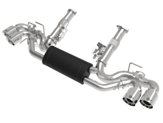 aFe MACH Force-Xp 3in to 2-1/2in 304SS Cat-Back 2020 Chevy Corvette (C8) 6.2L - Polished Tip - Burkken Auto Parts