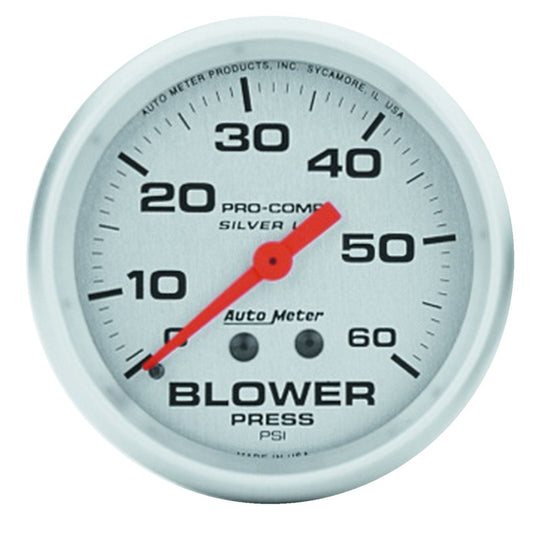 Autometer Ultra-Lite 66.7mm 0-60 PSI Liquid Filled Mechanical Blower Pressure Gauge - Burkken Auto Parts
