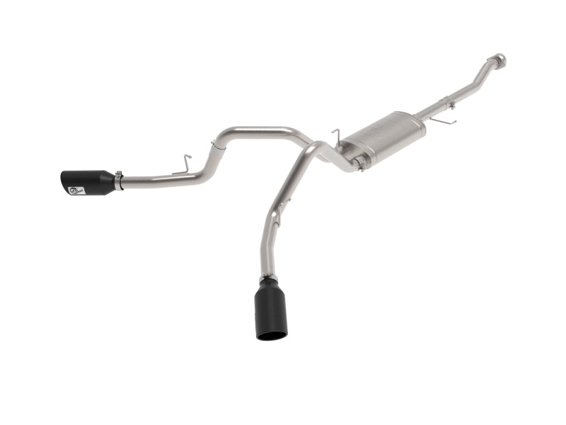 aFe Vulcan 3in 304 SS Cat-Back Exhaust 2021 Ford F-150 V6 2.7L/3.5L (tt)/V8 5.0L w/ Black Tips - Burkken Auto Parts