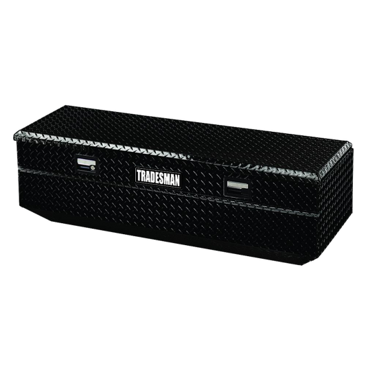 Tradesman Aluminum Flush Mount Truck Tool Box Full/Wide (36in.) - Black - Burkken Auto Parts