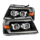 AlphaRex 04-08 Ford F150 PRO-Series Projector Headlights Alpha-Black w/ Sequential Signal and DRL - Burkken Auto Parts