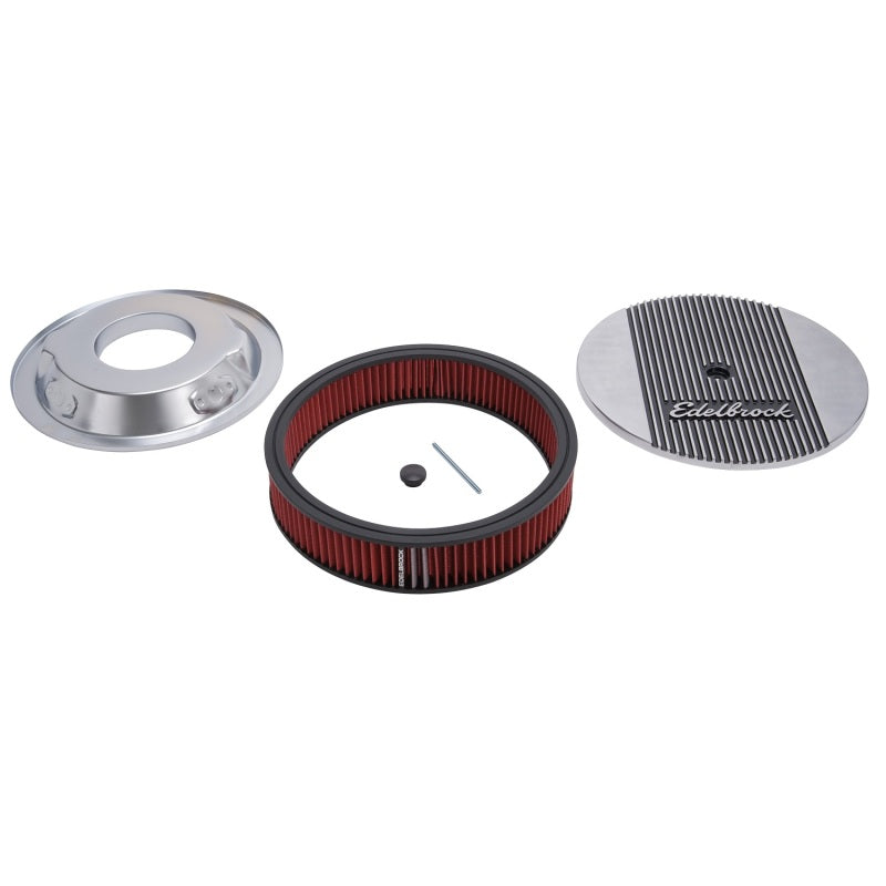 Edelbrock Air Cleaner Elite II 14In Diameter w/ 3In Element Polished - Burkken Auto Parts
