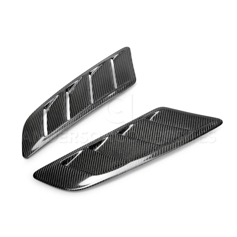 Anderson Composites 2015-2017 Ford Mustang Type-AB Carbon Fiber Hood Vents - Burkken Auto Parts