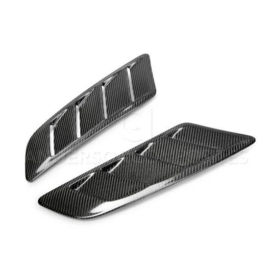 Anderson Composites 2015-2017 Ford Mustang Type-AB Carbon Fiber Hood Vents - Burkken Auto Parts