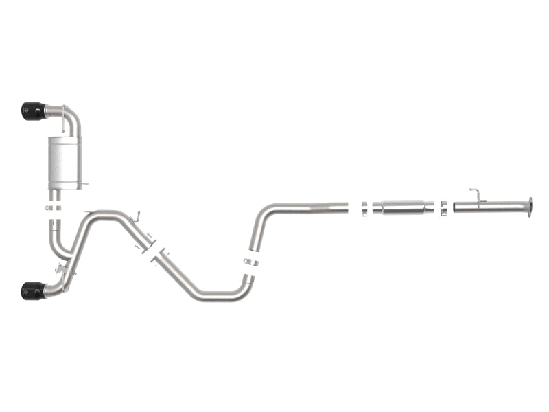 aFe Hyundai Veloster N 21-22 L4-2.0L (t) Takeda Cat-Back Exhaust System- Black Tips - Burkken Auto Parts
